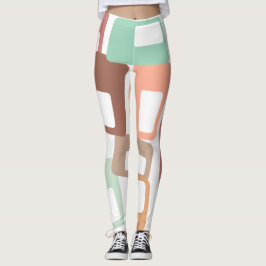 Linjer och rektanglar leggings