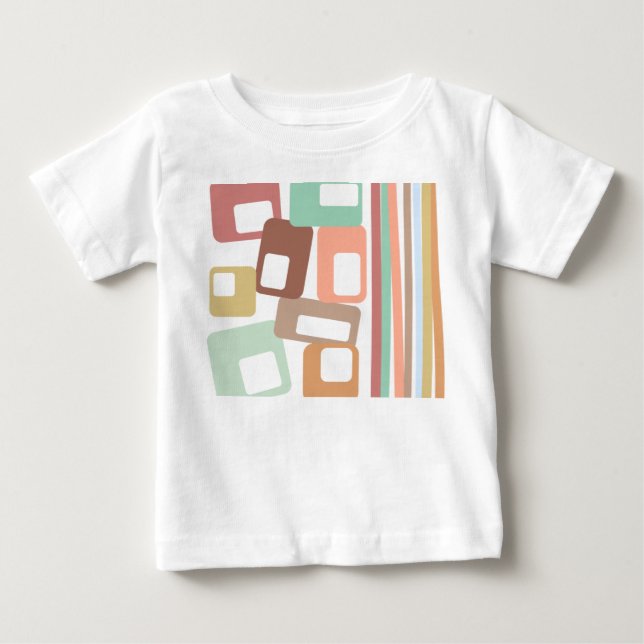 Linjer och rektanglar t shirt (Framsida)