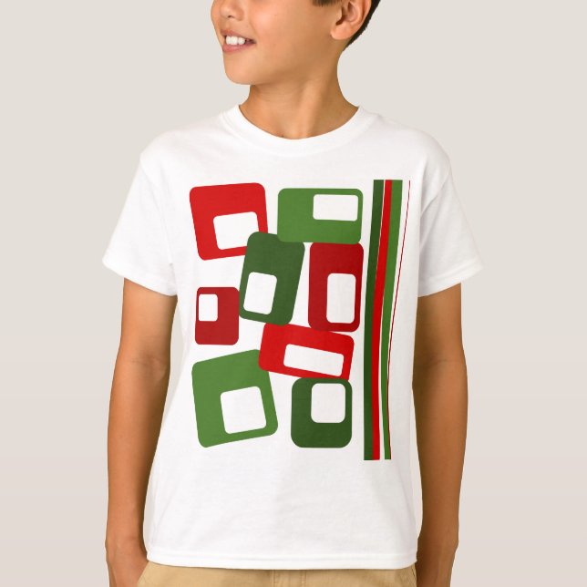 Linjer och rektanglar t shirt (Framsida)