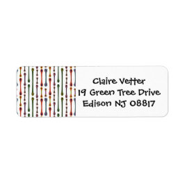 Linjer Returadress Etikett