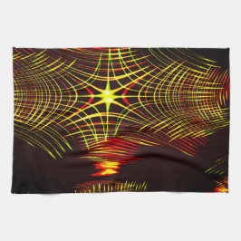 Linjer som upprepar sig i våg- och ljuseffekt? kökshandduk