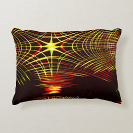 Linjer som upprepar sig i våg- och ljuseffekt? prydnadskudde