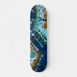 Linjer Tie Dye Mini Skateboard Bräda 18,5 Cm