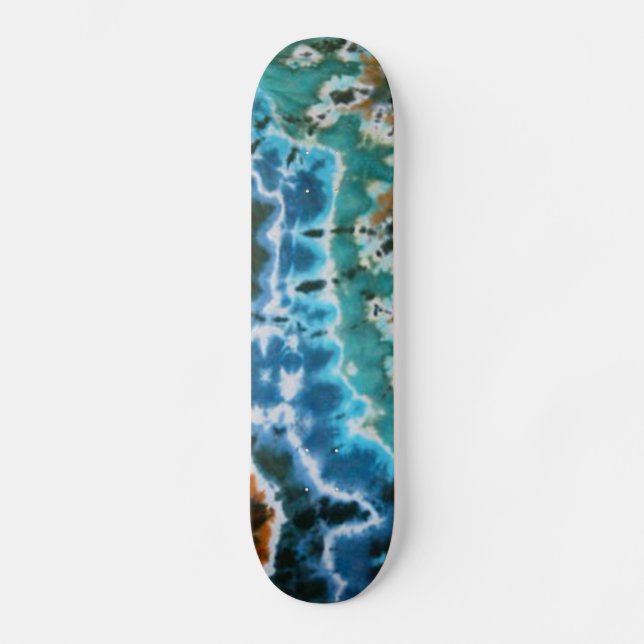 Linjer Tie Dye Mini Skateboard Bräda 18,5 Cm (Framsida)