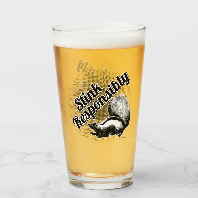 Linjera ansvarsfullt glaskopp (Framsida fylld)