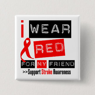 Linjera medvetande om Bäran Röda band för min vän Knapp