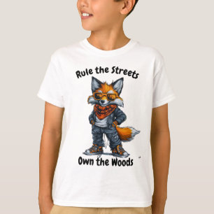 Linjera strömmarna, äga Skogen Fox-grafiktabellen T Shirt