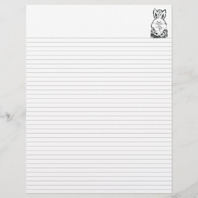 Linjerad Binder-Papper 8,5" x11" passar mycket Anp (Framsida)