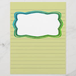 Linjerad skrapbok Papper med Bild-ruta