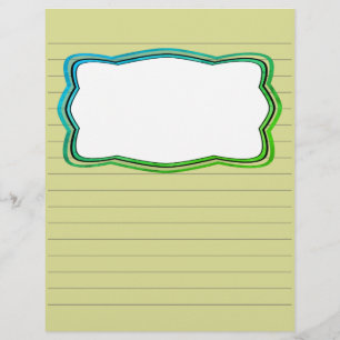 Linjerad skrapbok Papper med Bild-ruta