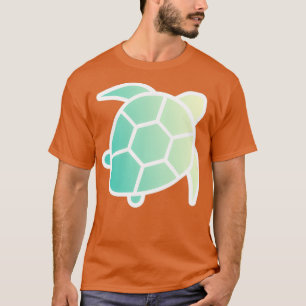 Linjerad tropisk havssköldpadda t shirt