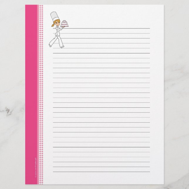 Linjerade mottagarsidor med illustration (Framsida)