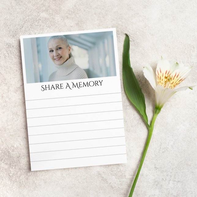 Linjerat  minnesfoto anteckningskort (Skapare uppladdad)