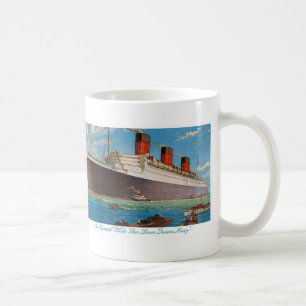 Linjes för Cunard vitstjärna drottning Mary Kaffemugg