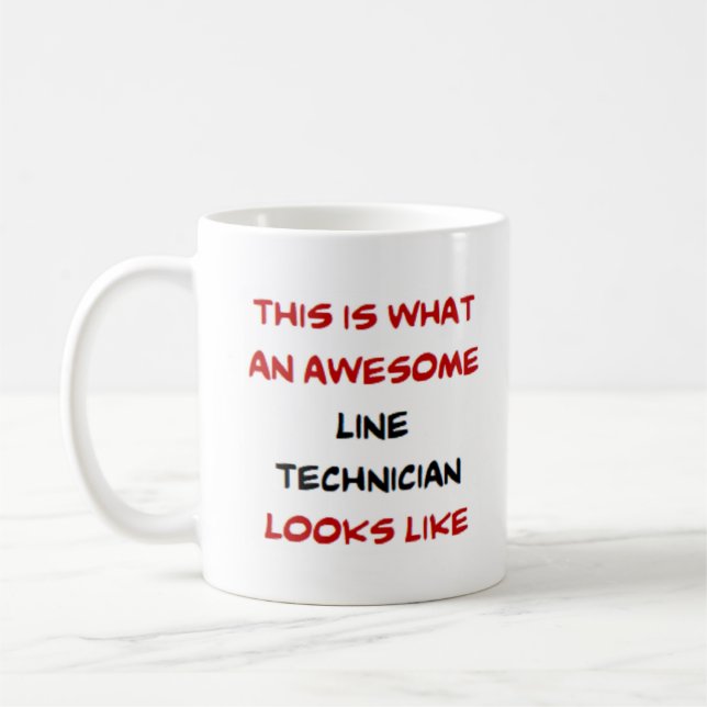 linjetekniker, fantastisk kaffemugg (Vänster)