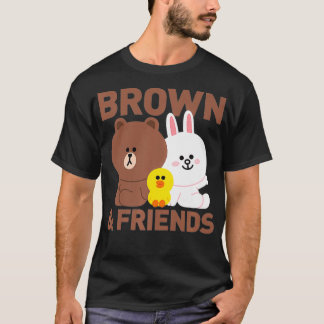 Linjevänner Brown och vänner Trio Premium T Shirt