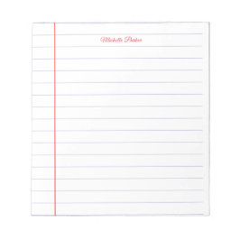 Linjigt papper professionell enfaldig minimalistis anteckningsblock