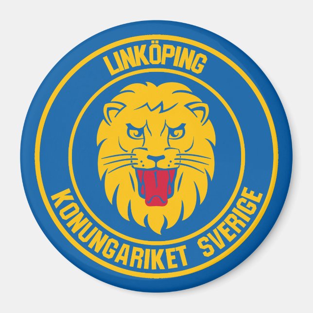 Linköping Round Emblem Magnet (Framsidan)