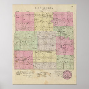 Linn County Kansas Poster