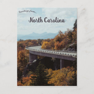 Linn Cove Viaduct i Linville North Carolina Vykort