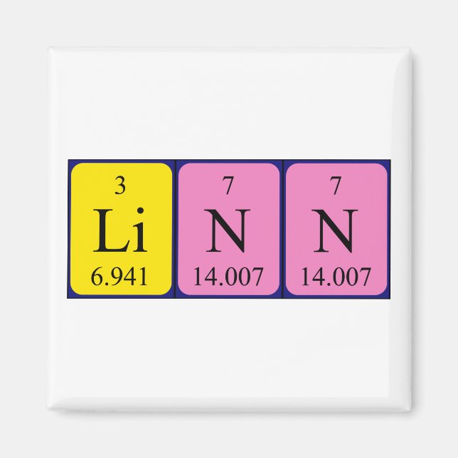 Linn Periodisk magnet bord namn (Framsidan)