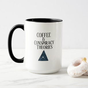Linnande teorier om kaffe och konspiration mugg