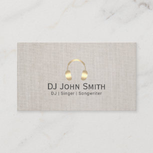 Linne för DJ-hörlurarDee Jay elegant Visitkort