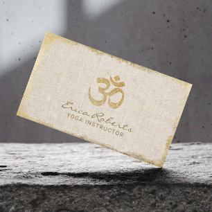 Linne för symbol för YogainstruktörOm inramat Visitkort