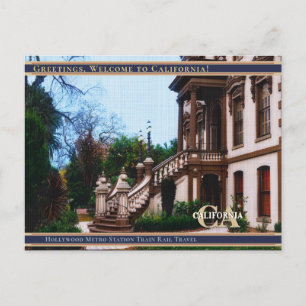 linne-Leland Stanford Mansion Sacramento Kaliforni Vykort