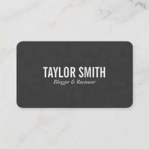 Linne   MÖRK Visitkort