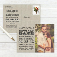 Linne Textur Vintage Foto Spara Datum