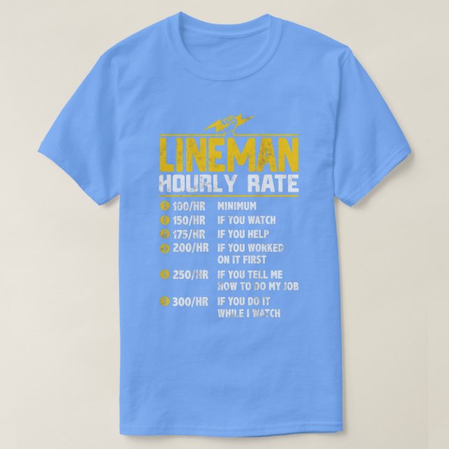 Linnemannens stilgåvor för Lineman T Shirt (Design framsida)