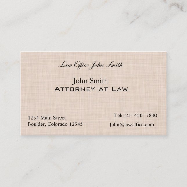 Linnestrukturmönster Visitkort (Framsida)