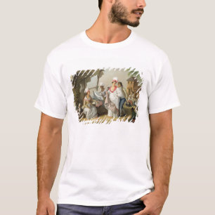 Linnet marknadsför, Roseau, Dominica, c.1780 (olj T-shirt