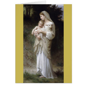 L'Innocence William 1893 - Adolphe Bouguereau Hälsningskort