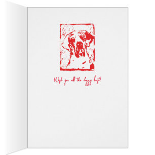 Lino Cut tryck Design Grand Dan Esra  OBS Kort
