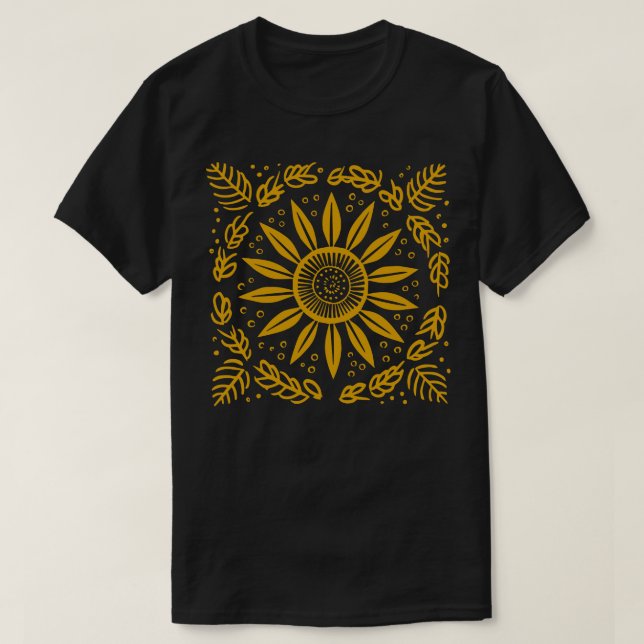 Lino, klippt blomma 1 t shirt (Design framsida)