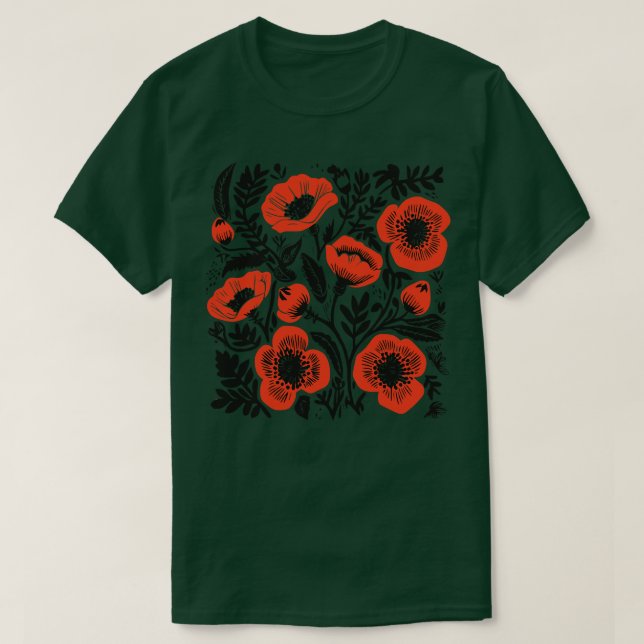 Lino, snittblommor 6 t shirt (Design framsida)