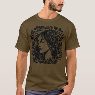 Linocut Woman 3 T Shirt