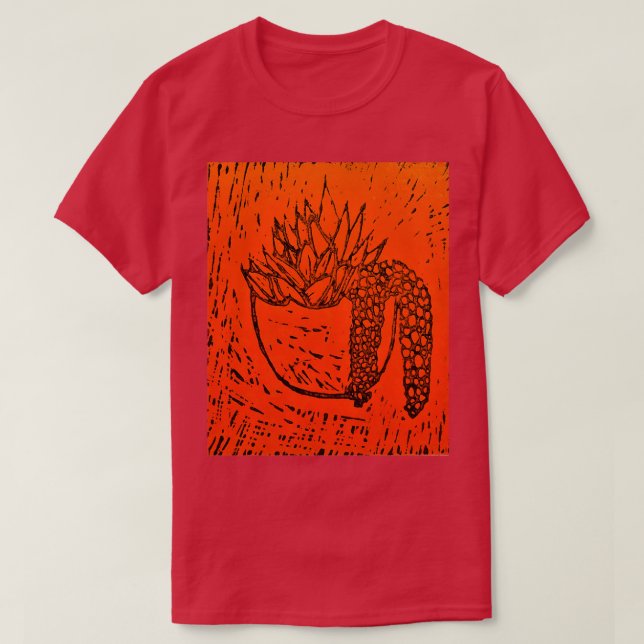 Linotryckt subkutant 4 t shirt (Design framsida)