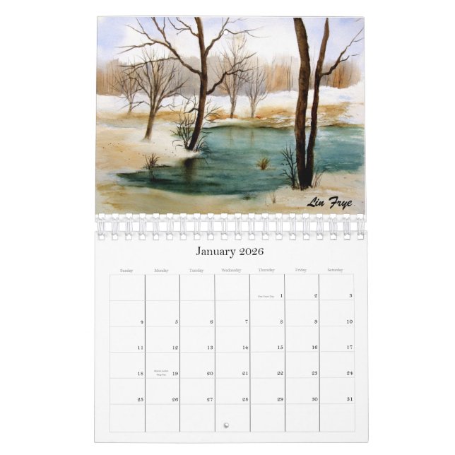 Lins Watercolors2013 Kalender (Jan 2026)