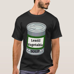 Linser Grönsaker Konserverad Soppa Lätt Lat Rolig  T Shirt