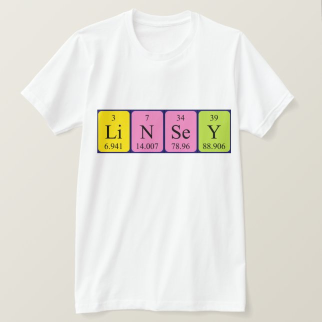 Linsey Perisey bord namn-skjorta Tee (Design framsida)