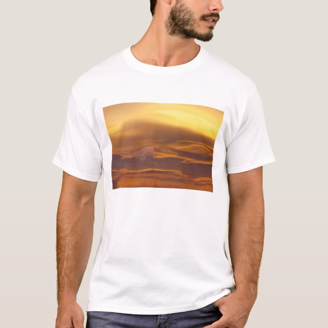 Linsformad moln vid solnedgång t shirt (Framsida)