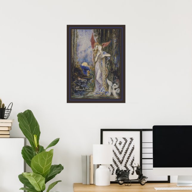 L'inspiration av Gustave Moreau Poster (Hemmakontoret)