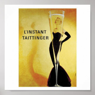 L'Instant Taittinger-utskrift Poster