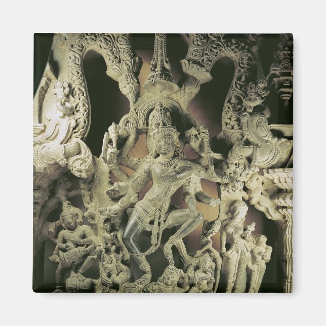 Lintel with Shiva Nataraja, Kakatiya dynasty Magnet (Framsidan)