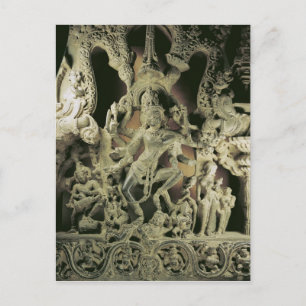 Lintel with Shiva Nataraja, Kakatiya dynasty Vykort