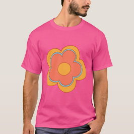 Lintrad Psychedelic Groovy Cosmos Flower T Shirt