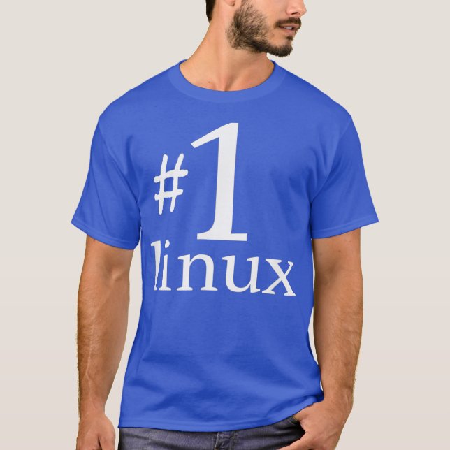 Linu älskare T Penguin Tu nummer ett öppen källnum Shirt (Framsida)